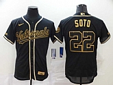 Nationals 22 Juan Soto Black Gold 2020 Nike Flexbase Jersey,baseball caps,new era cap wholesale,wholesale hats